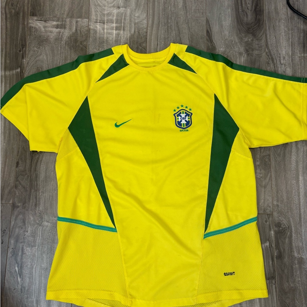 Nike Brazil Yellow and Green Jersey